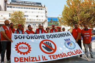 Denizli'de belediye otobüsü şoförü darbedildi, sendikalar tepki gösterdi