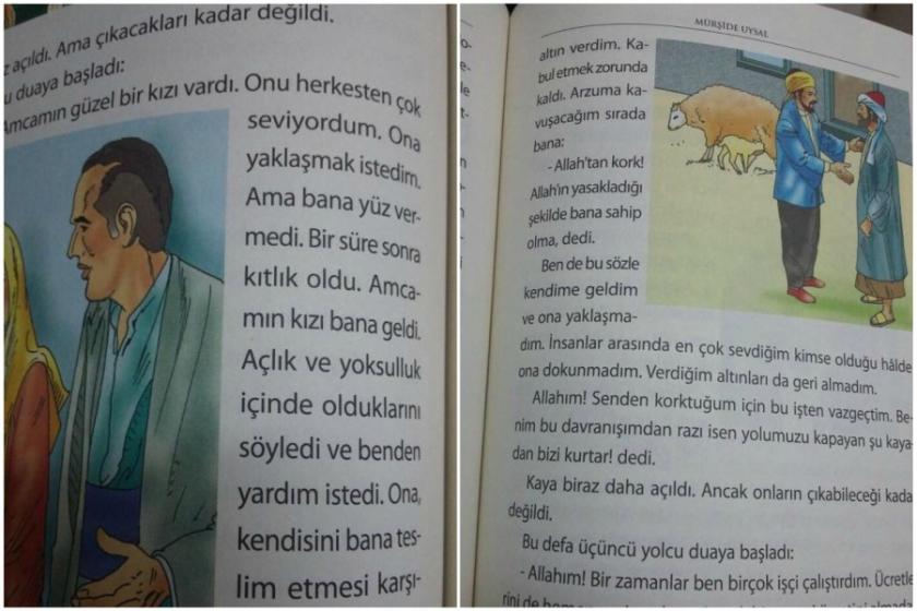 Okulda dağıtılan 'dini hikayeler' kitabında skandal ifadeler