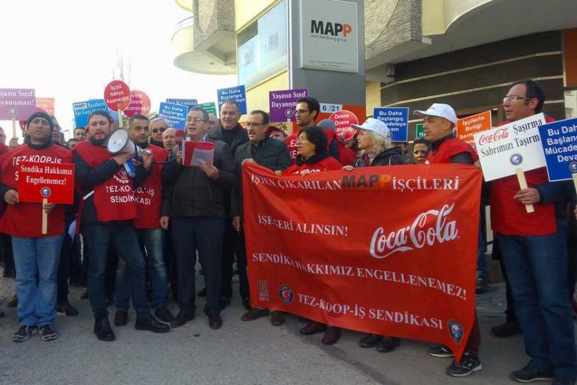 İşten atılan MAPP işçileri, Ankara'da eylem yaptı