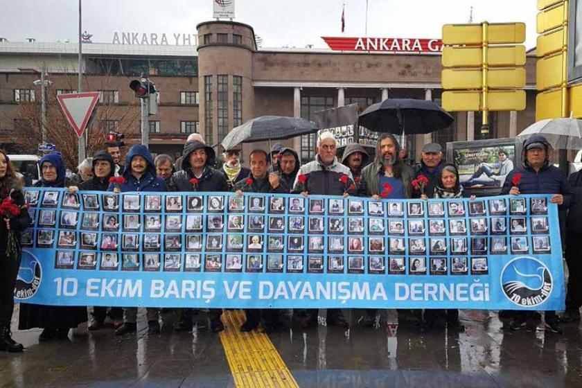 10 Ekim Ankara Katliamı'nda yitirilenler katliamın 38. ayında anıldı