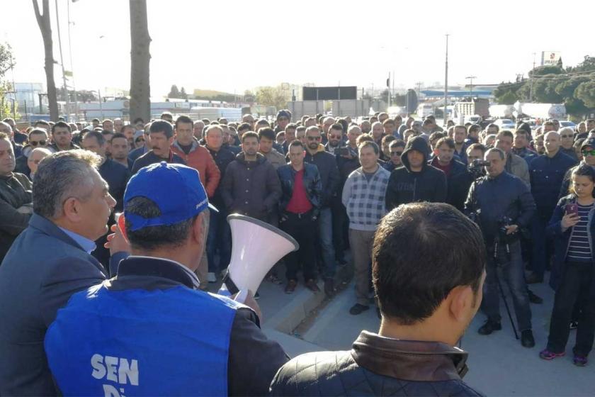 TÜPRAŞ'ta uyarı eylemleri başladı