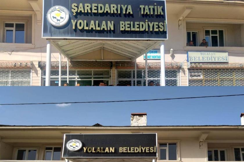 Bitlis'te bir Kürtçe tabela daha söküldü