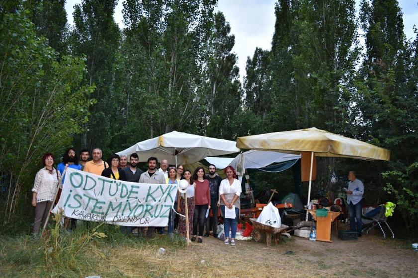 ODTÜ'de yapılmak istenen KYK yurduna ruhsatsız şantiye