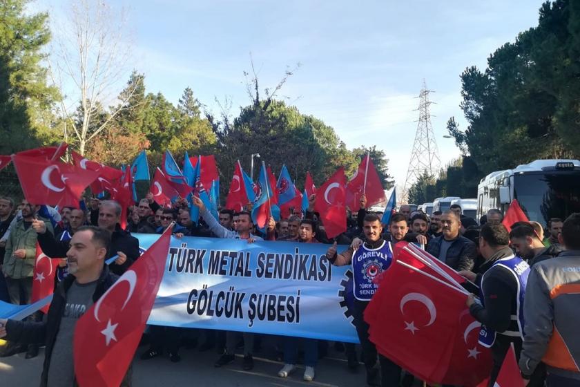 Metal işçileri MESS’in dayatmalarını protesto etti