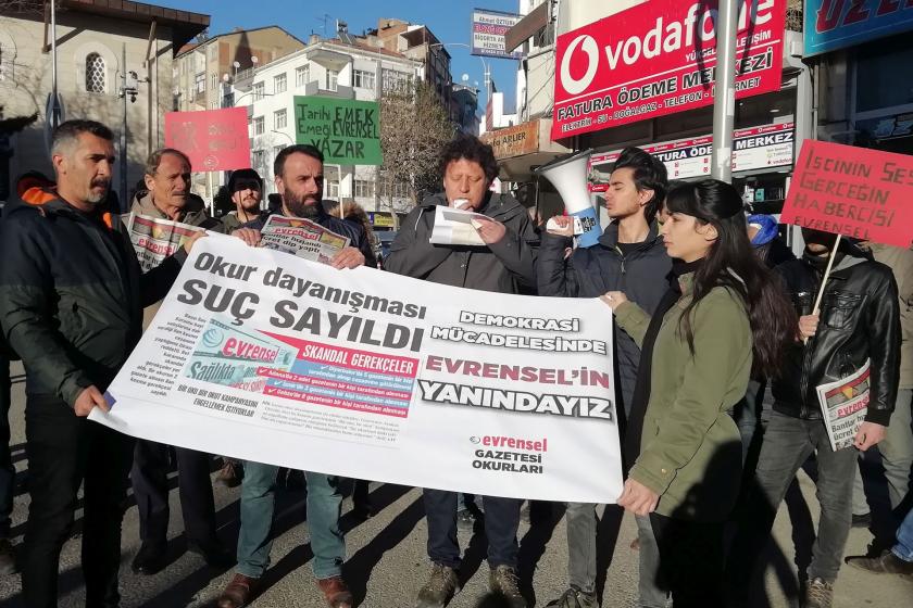 Elazığ ve İstanbul'da Evrensel'e destek: Evrensel’in suç ortağıyız