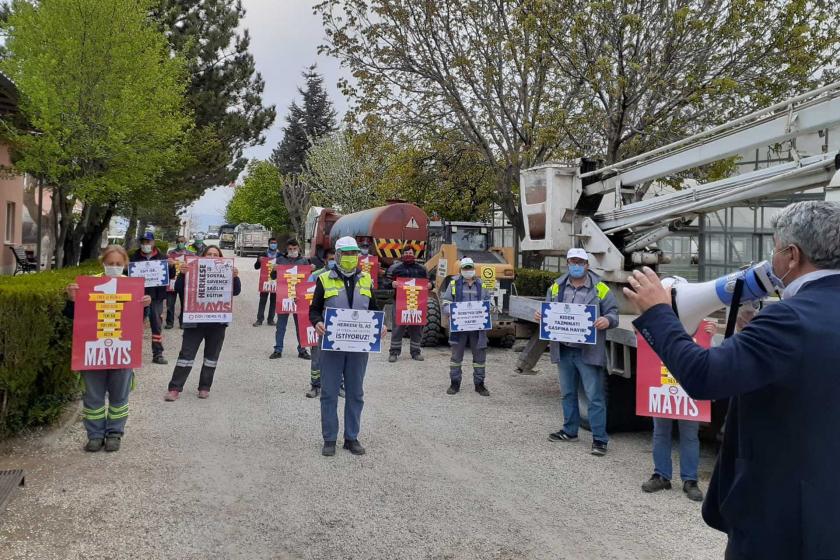 Eskişehir'de Genel-İş üyesi işçiler 1 Mayıs'ı kutladı