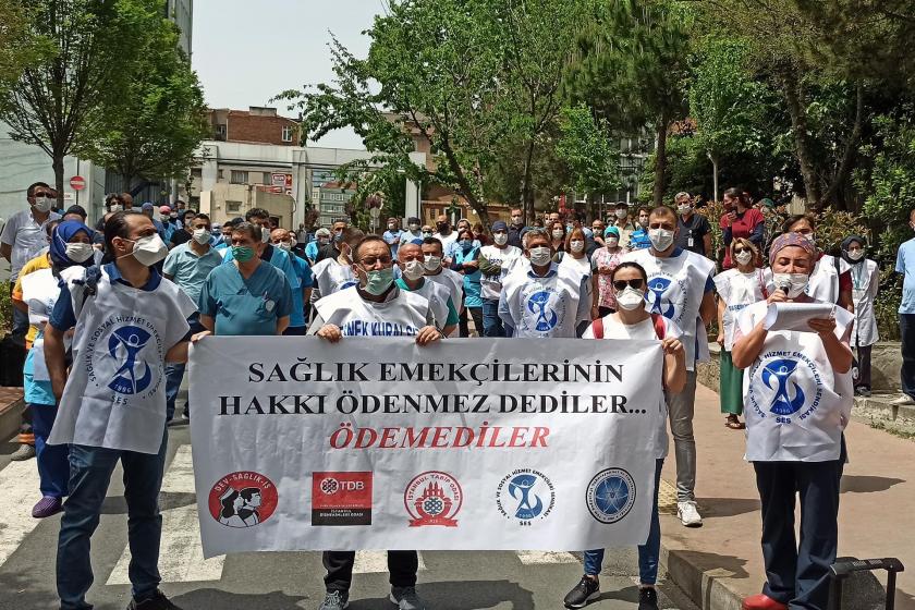 İstanbul ve İzmir'de sağlıkçılardan eylem: Adaletsiz ek ödeme değil ücret artışı