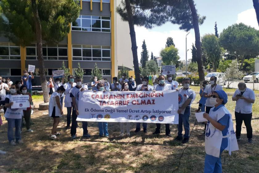 DEÜ’de çalışan sağlık emekçileri: Yönetim bizi ve taleplerimizi dikkate almalı