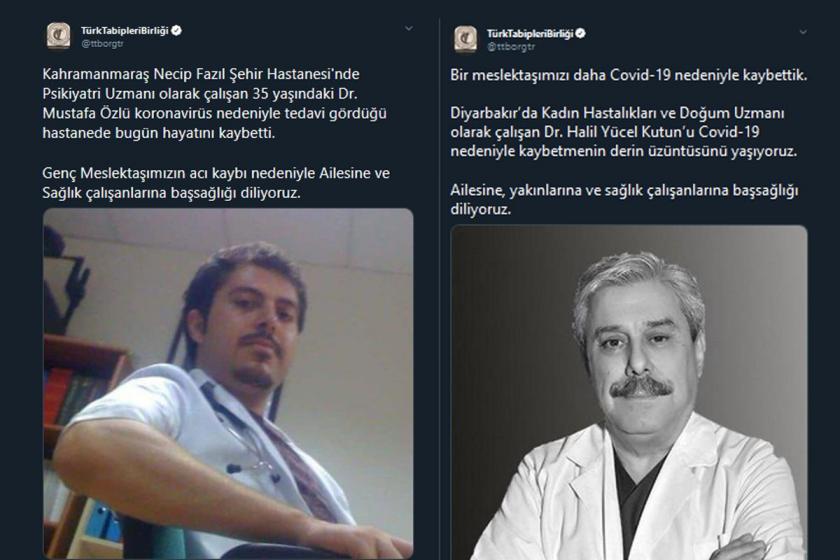 TTB: Mustafa Özlü ve Halil Yücel Kutun adlı hekimler Kovid-19'dan hayatını kaybetti