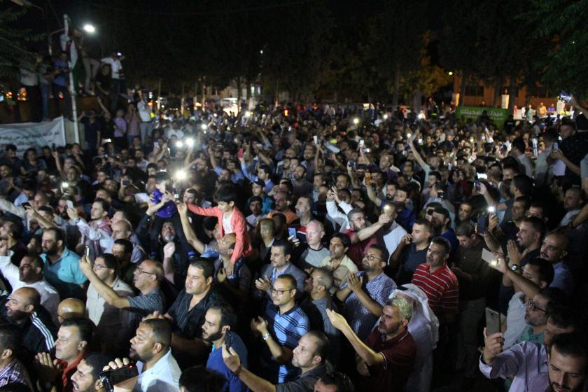 Ürdün'de öğretmenler, sendikalarının kapatılmasını protesto etti