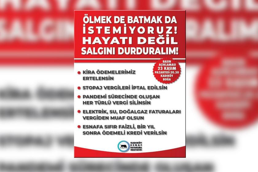 Kadıköylü esnaf: Ölmek de batmak da istemiyoruz