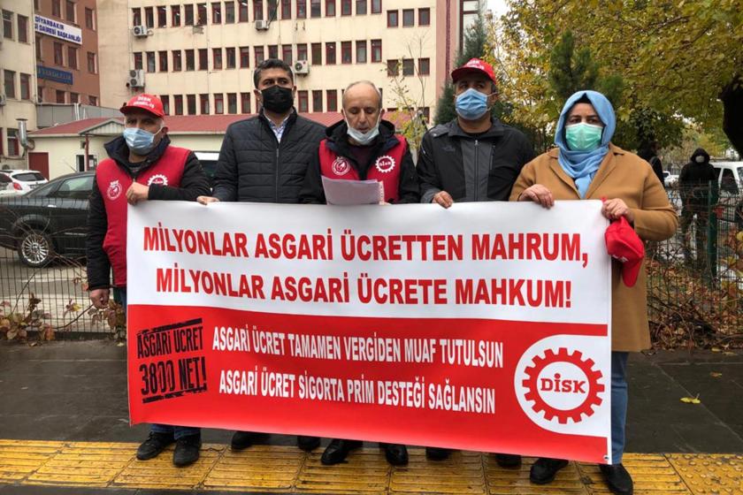 DİSK'ten 10 bölgede asgari ücret eylemi: İnsanca ücret, vergide adalet