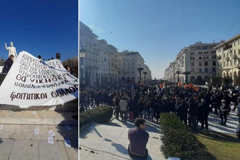 Yunan öğrenciler de sokakta: Yunanistan’dan Türkiye’ye öğrenciler kazanacak!