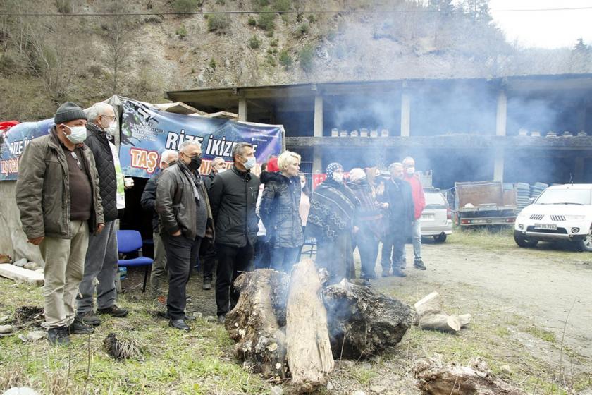 İkizdere halkı nöbette: Derelerimizin yok edilmesine izin vermeyeceğiz