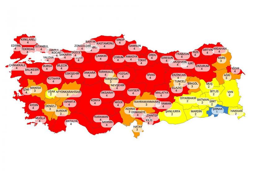 Koronavirüs risk haritasına göre, illerde neler kısıtlanıp neler gevşetilecek?