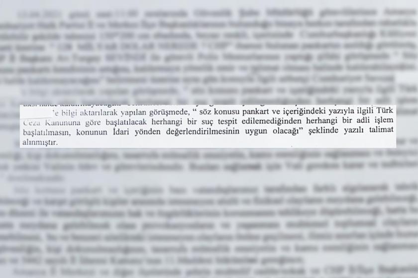 Savcı, "128 milyar dolar nerede?" pankartına "Suç yok, idari olarak yasaklayın" dedi