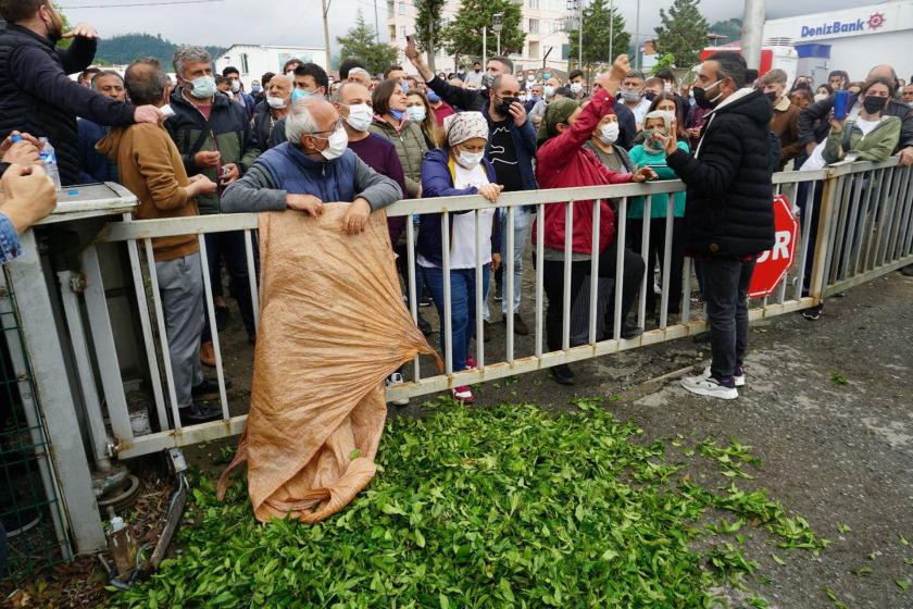 Çaykur önünde üreticilerden kota protestosu: Özel sektör fırsata çevirdi