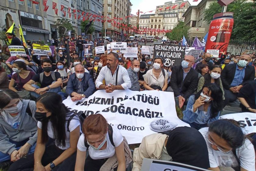 HDP'ye yönelik saldırı İstanbul'da protesto edildi: Mücadeleyi büyütelim!