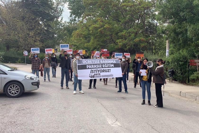 ODTÜ Emek Gençliği barınma hakkı için eylem yaptı