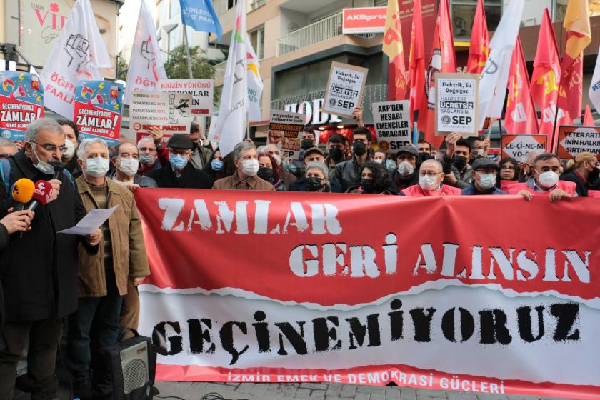 İzmir Emek ve Demokrasi Güçleri: Geçinemiyoruz, zamlar geri alınsın