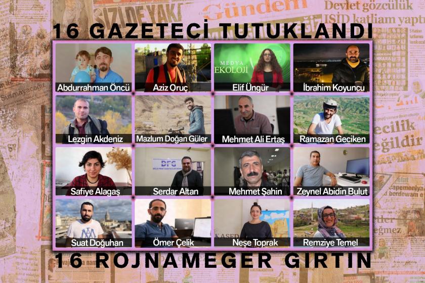 16 gazetecinin tutukluluğuna devam kararı verildi