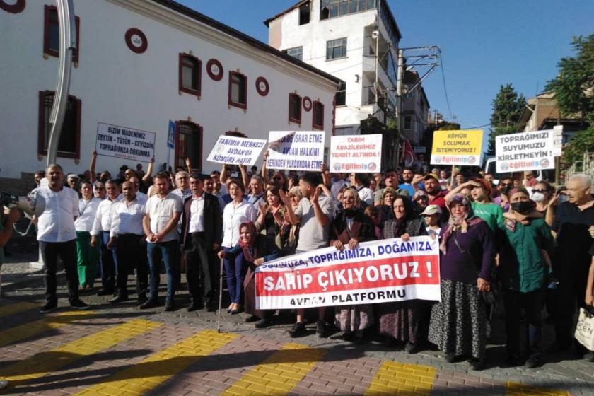 Denizli Avdan halkı kömür ocağına karşı yürüdü