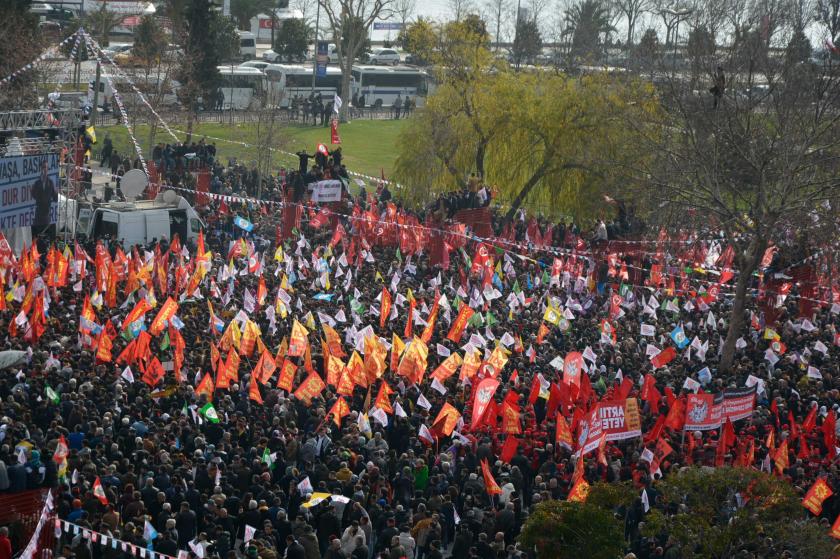 Emek ve Özgürlük İttifakı'ndan on binlerle ilk miting: "Birleşerek bu ülkeyi değiştireceğiz"