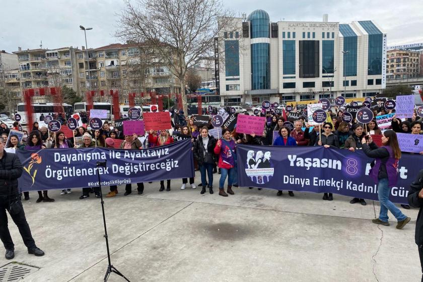 Kadınlar Ekmek ve Gül'ün çağrısıyla buluştu: Dayanışma ile ayaktayız, örgütlenerek değiştireceğiz