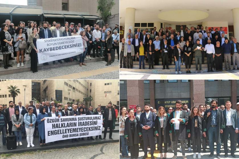 Seçim öncesi düzenlenen Diyarbakır merkezli operasyona birçok ilden tepki yükseldi