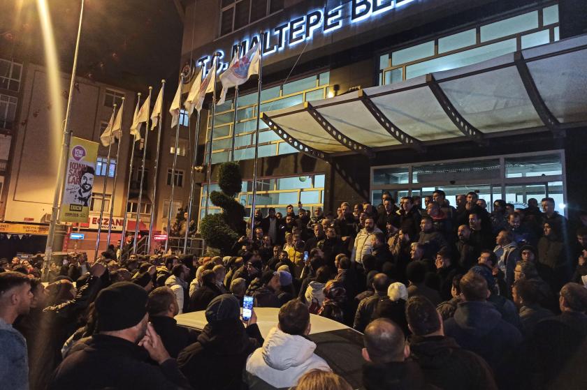 Maltepe Belediyesi işçileri sefalet sözleşmesine karşı greve çıktı