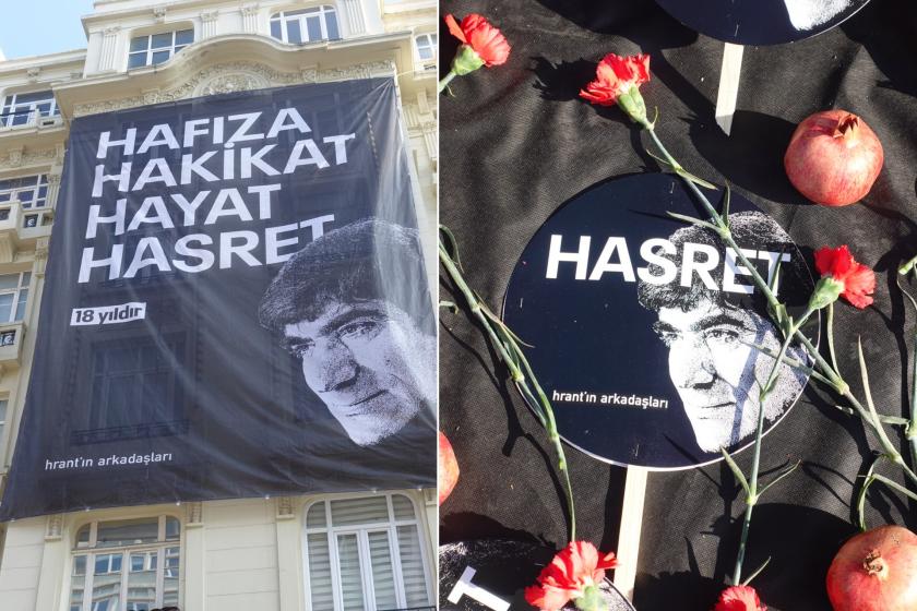 Hrant Dink vurulduğu Sebat Apartmanı önünde anıldı