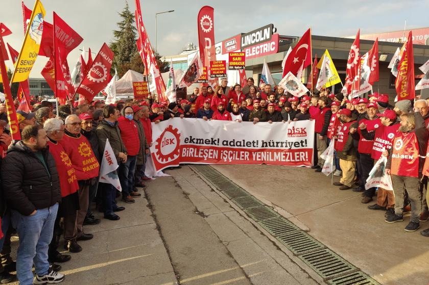 58. yılını kutlayan DİSK'ten Başpınar'a dayanışma mesajı