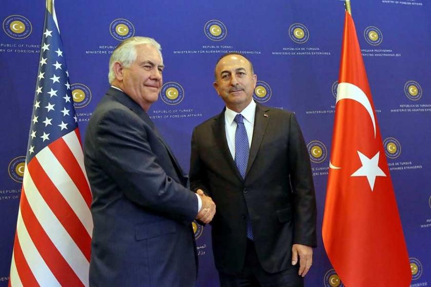 Mevlüt Çavuşoğlu, ABD'li mevkidaşı Rex Tillerson ile görüştü