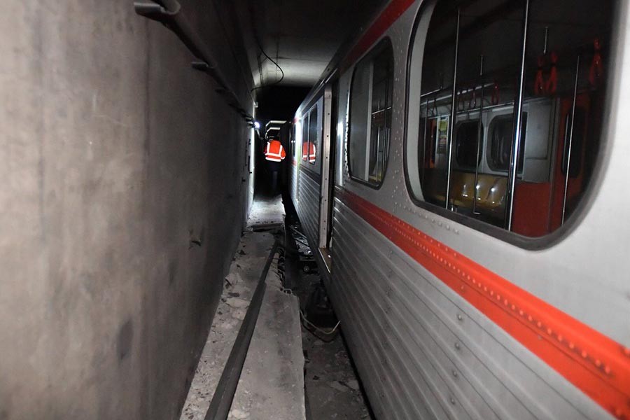 Ankara metrosunda kaza