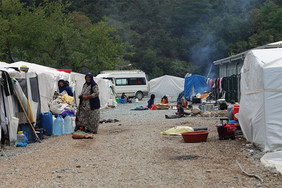 Fındık işçileri bayramı çadırda karşıladı