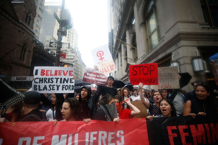 Trump'ın Yüksek Mahkeme adayı Kavanaugh protesto edildi