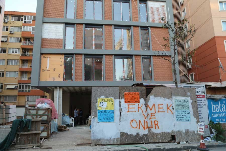 Ücretleri ödenmeyen inşaat işçileri 16 gündür eylemde