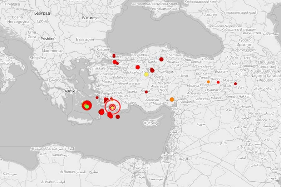 Ege Denizi’nde 4,4 büyüklüğünde deprem meydana geldi