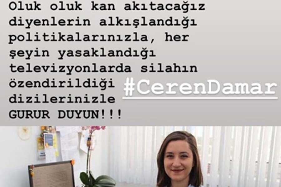 Deniz Çakır'dan Akademisyen Ceren Damar'ın öldürülmesine tepki