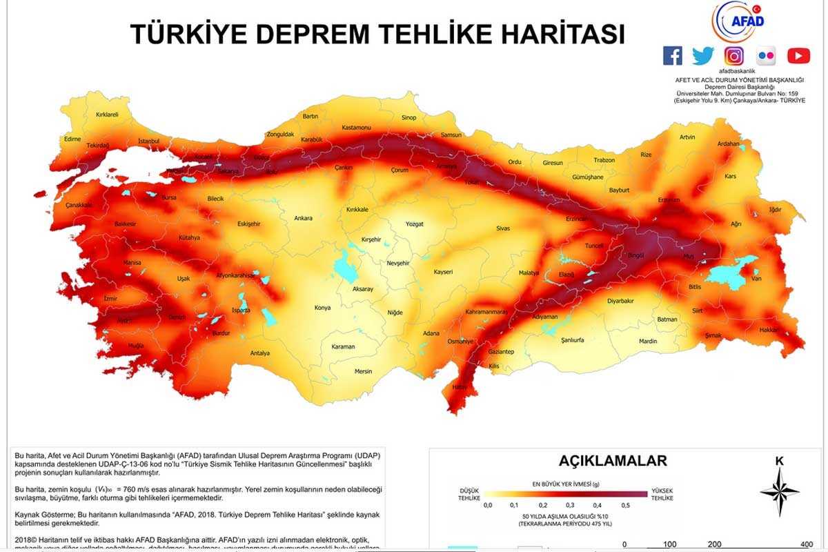 Türkiye'nin deprem haritası 23 yıl sonra değişti