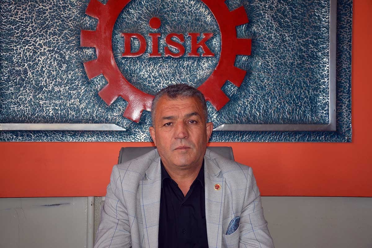 DİSK Antep Bölge Temsilcisi Ali Güdücü.