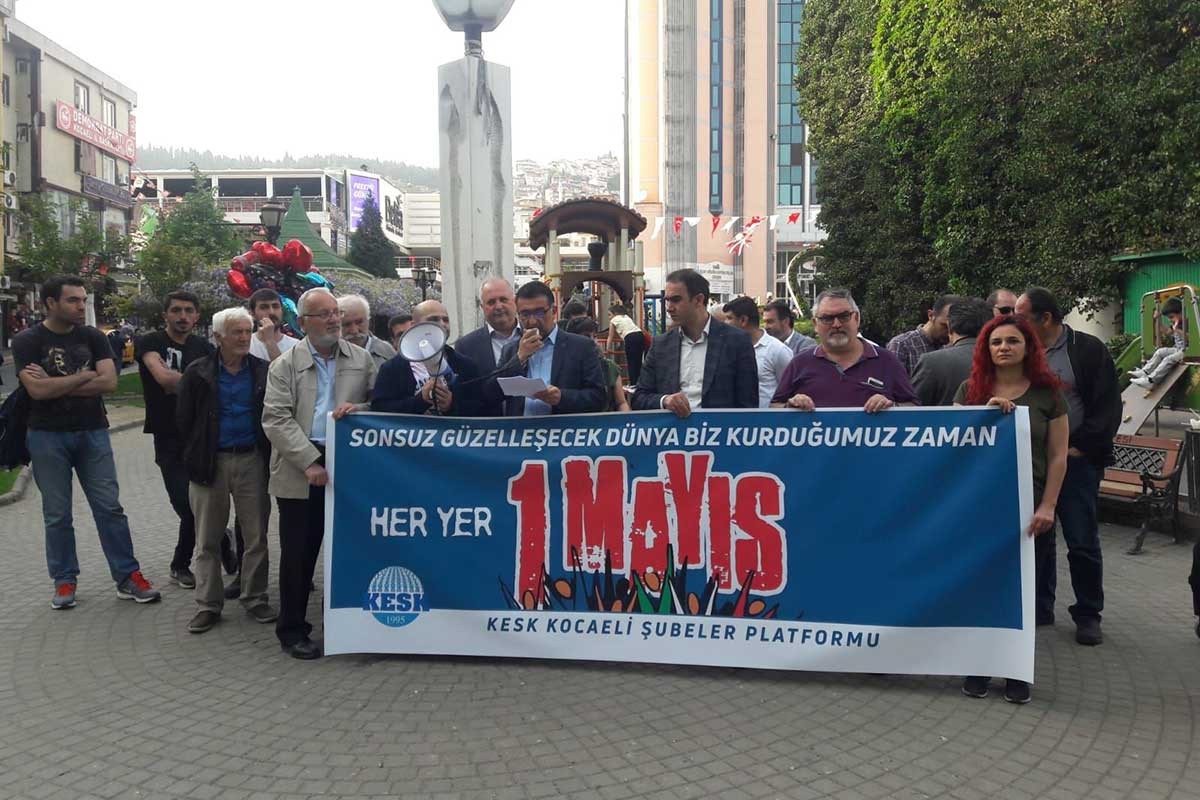 DİSK, KESK, TMMOB ve TTB Kocaeli örgütleri: 1 Mayıs'ta İstanbul'dayız