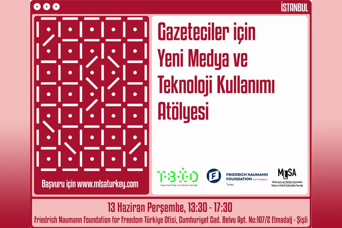 Gazeteciler İçin Yeni Medya ve Teknoloji Kullanımı Atölyesi İstanbul'da