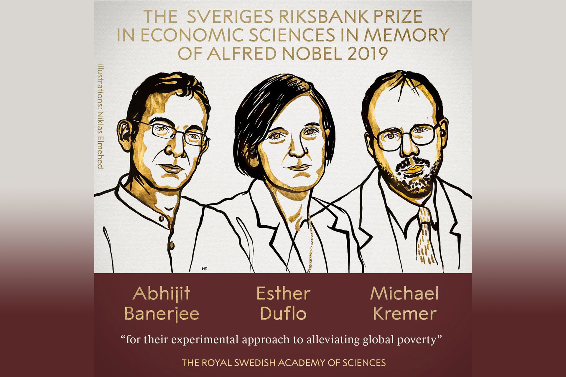 2019 Nobel Ekonomi Ödülü Esther Duflo, Abhijit Banerjee ve Michael Kremer’e verildi