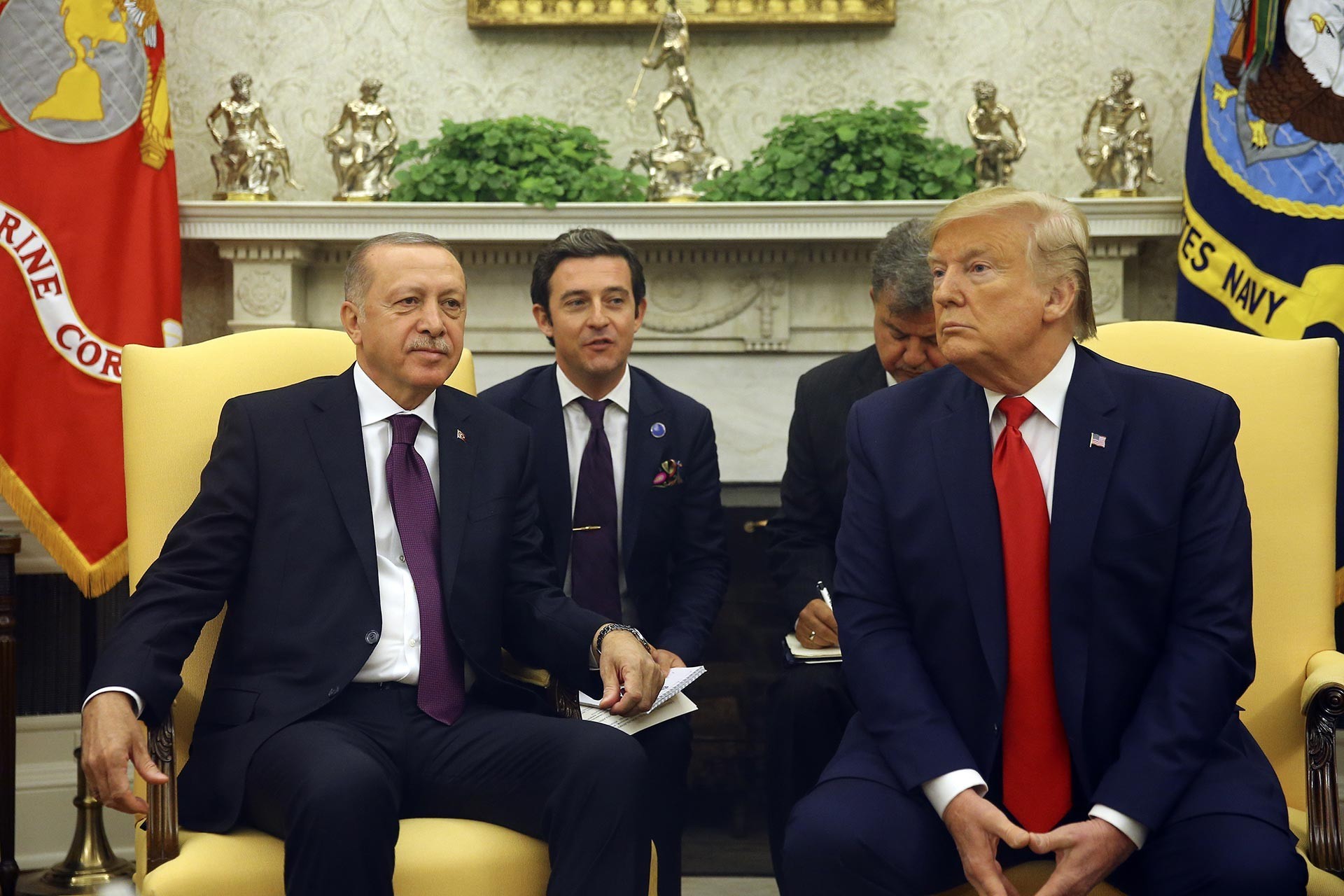 Beyaz Saray'daki, Erdoğan-Trump görüşmesi sona erdi