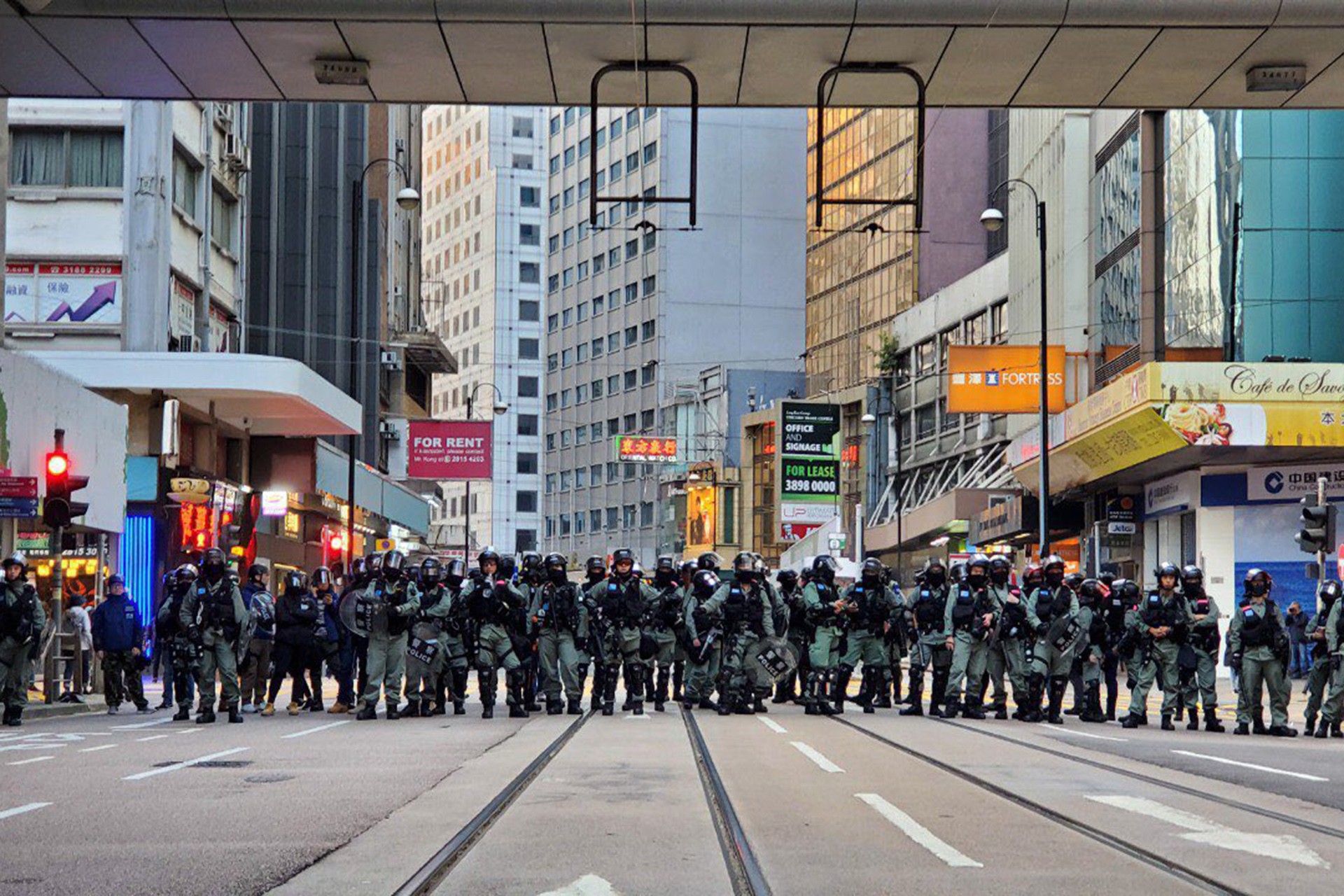 Hong Kong'da eylem düzenleniyor