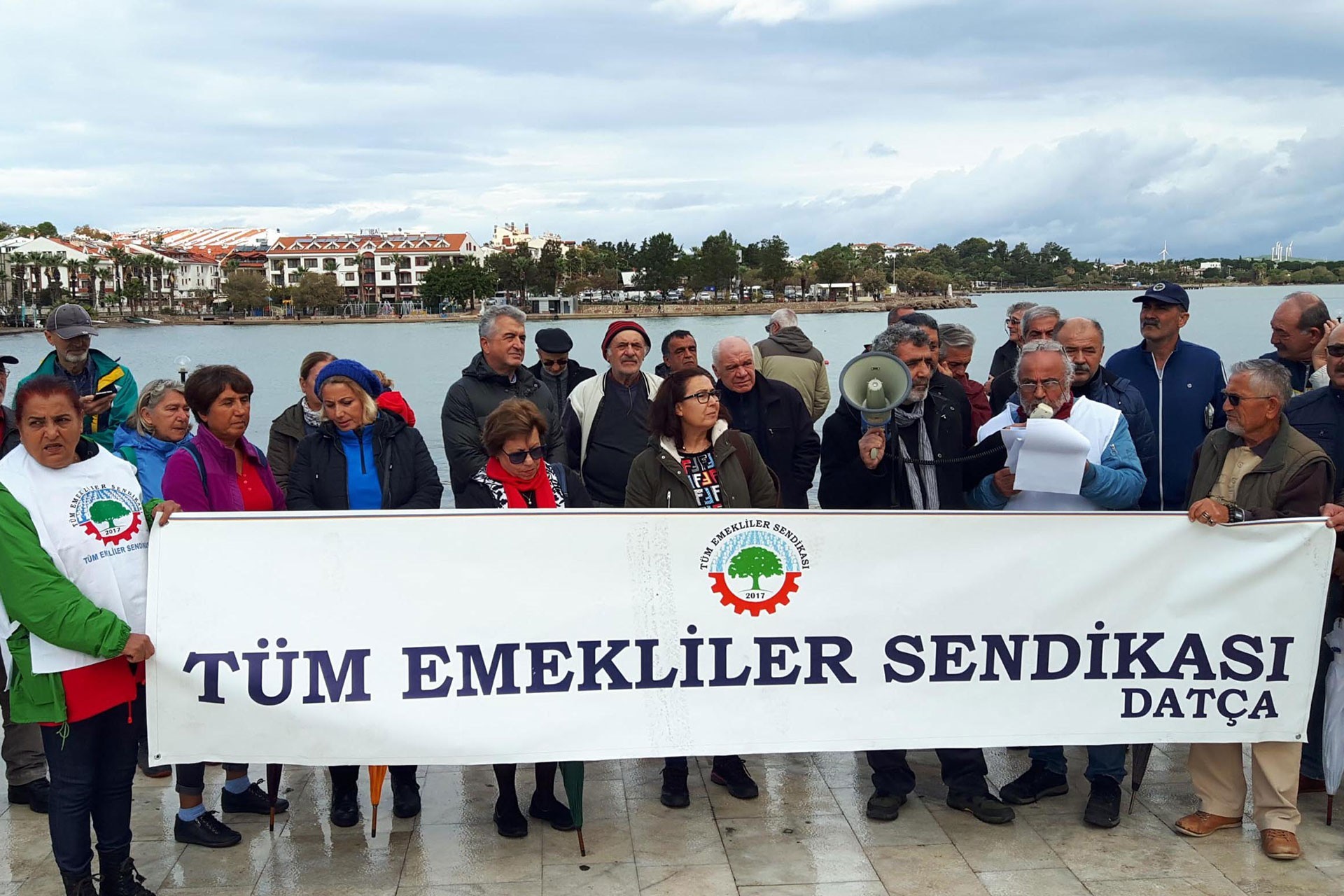 Tüm Emekli-Sen'in Datça'daki eylemi