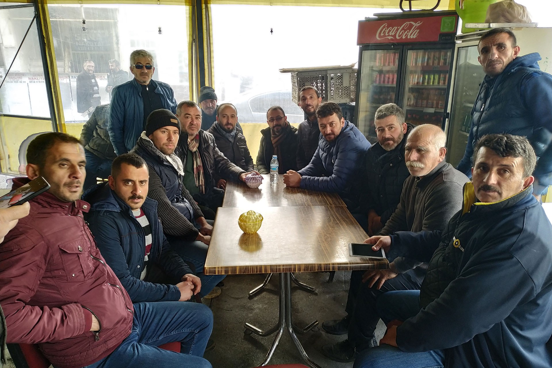 Kayseri'de eylem yapan kamyon ve tır şoförleri