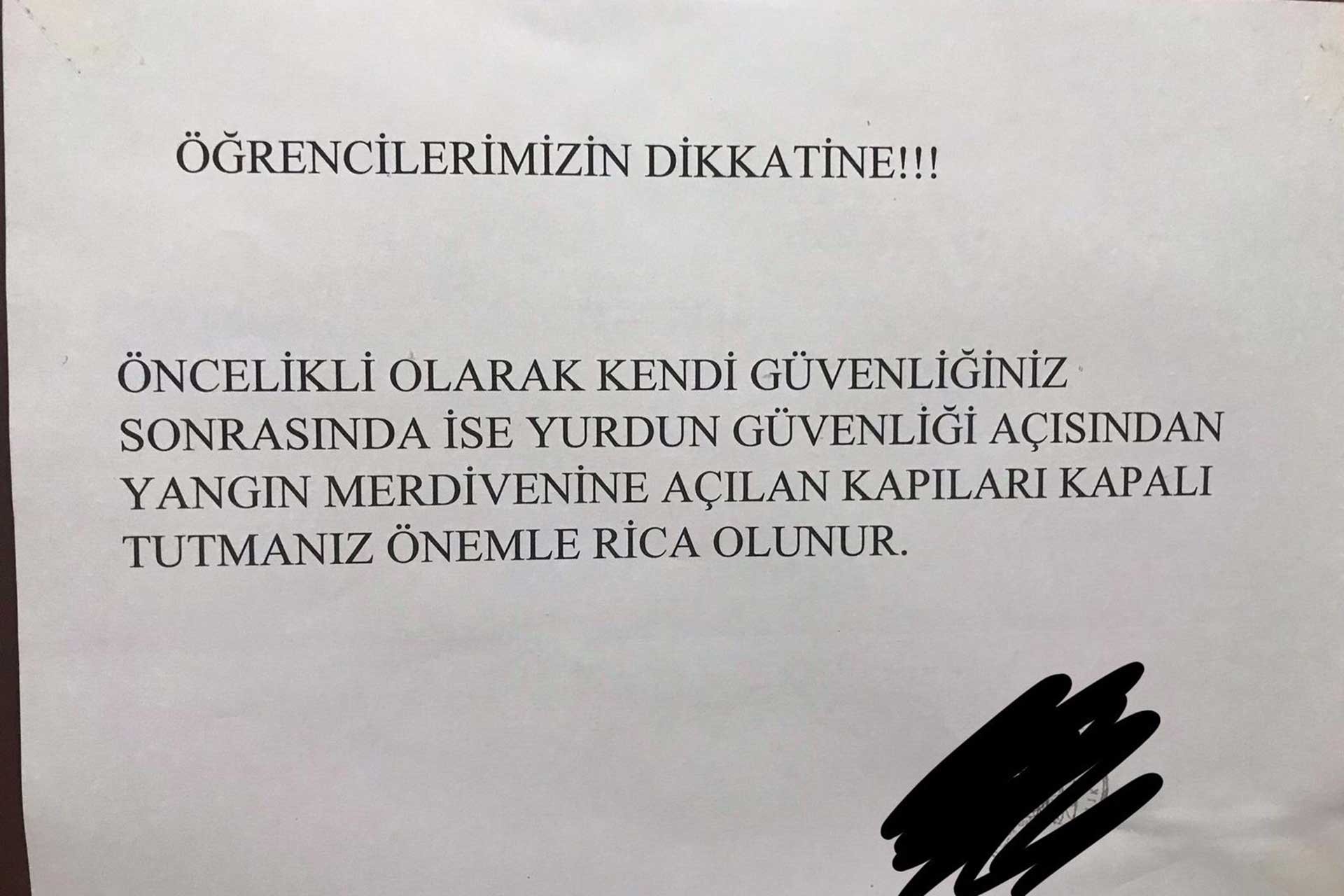 Gemlik’te kadın öğrencilerin kaldığı yurt eli bıçaklı biri tarafından zorlandı