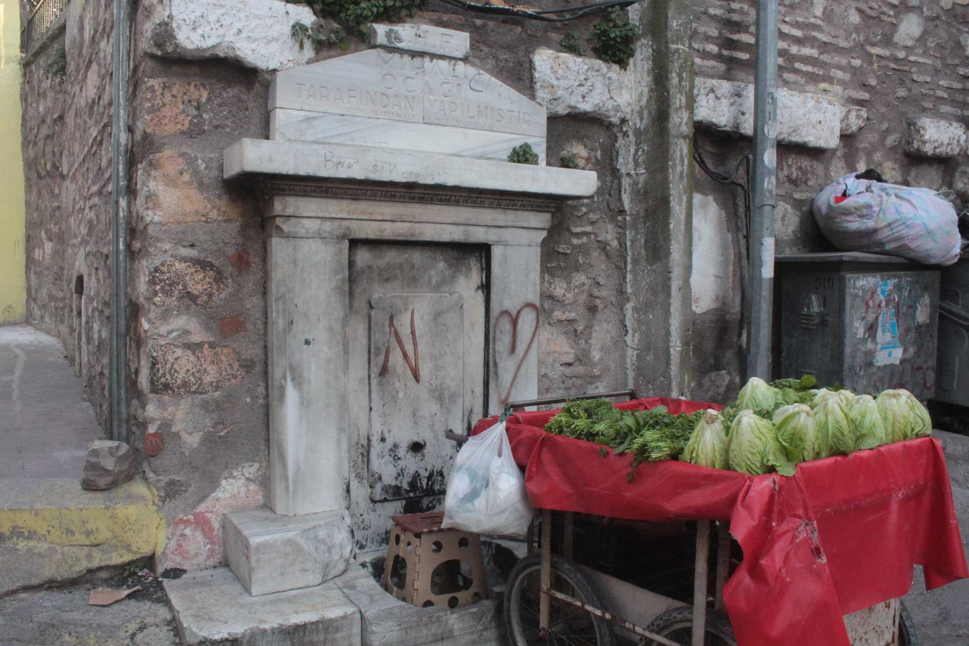 Basmane'nin arka sokaklarındaki tarihi binalar